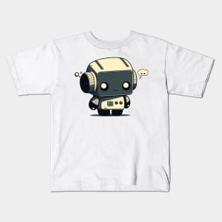 Happy but Sad Robot || Kawaii AI Robot Kids T-Shirt